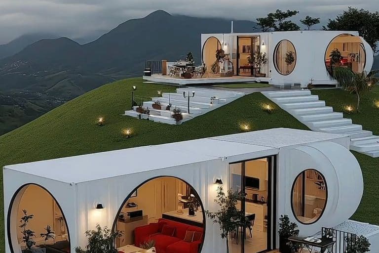 hills. modular houses